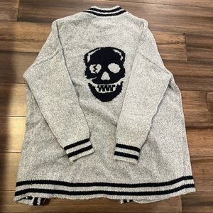 Vintage Havana Open Skull Cardi sz Small